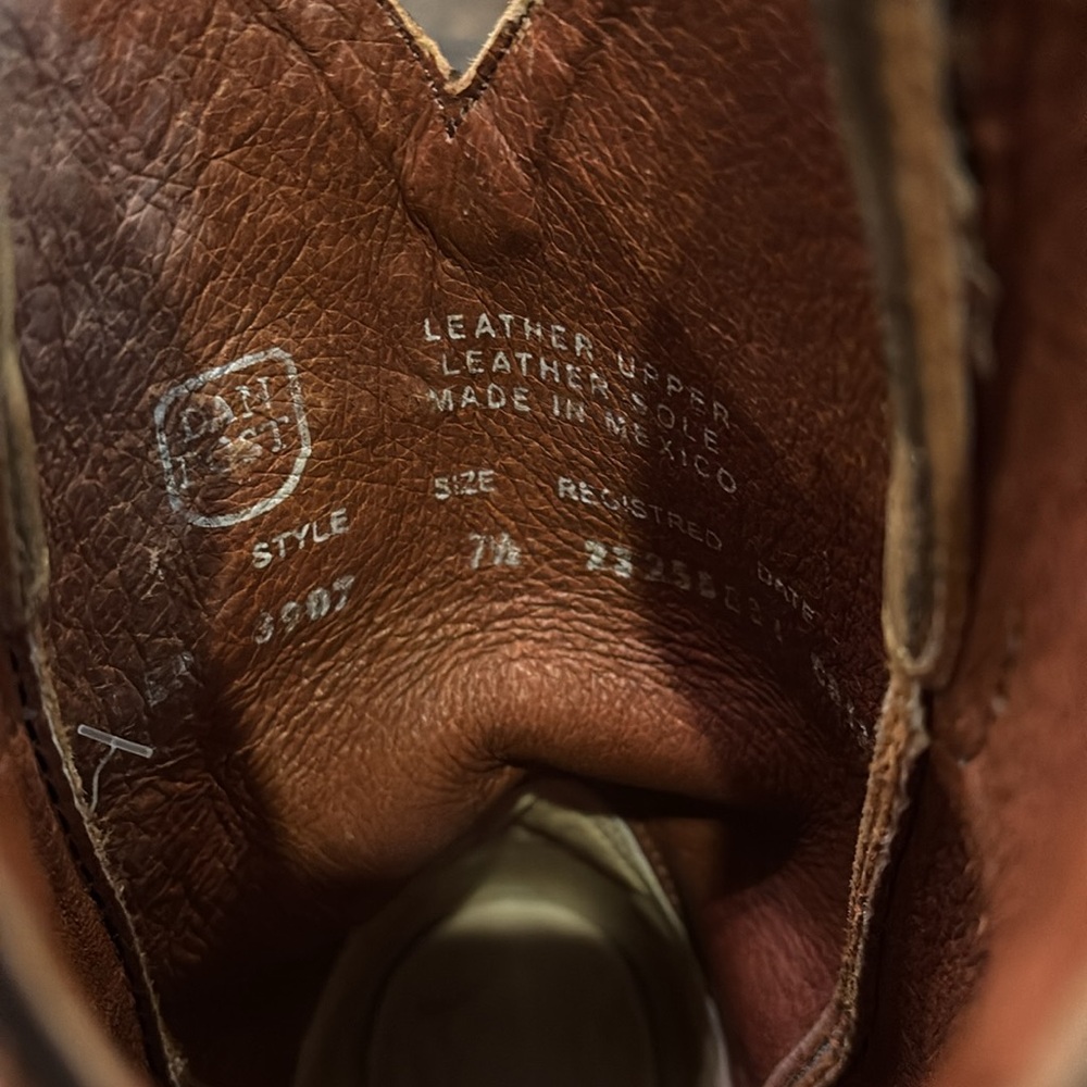 Dan Post Western Cowboy Boots w/ Crosses - Picture 6 of 7